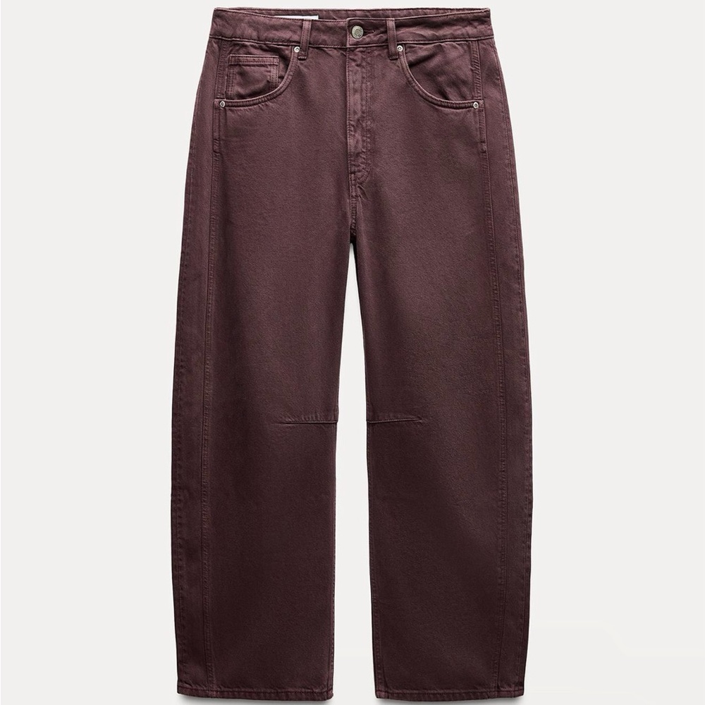 Balloon hem mid waist Zara jeans